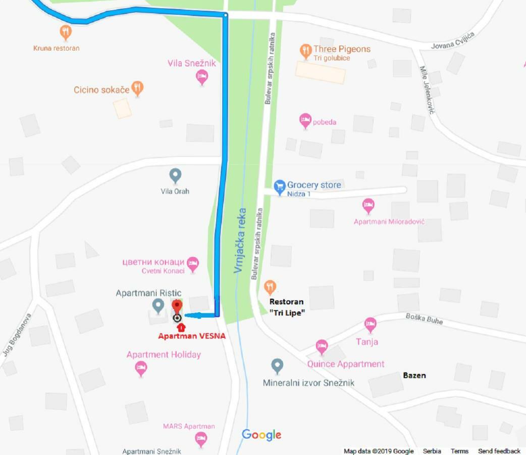 Vesna Apartman Vrnjačka Banja المظهر الخارجي الصورة